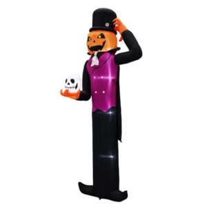 12FT Giant Light-Up Pumpkin Man Halloween Inflatable